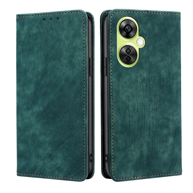 Custodia in pelle magnetica con blocco RFID per OnePlus Nord CE3
