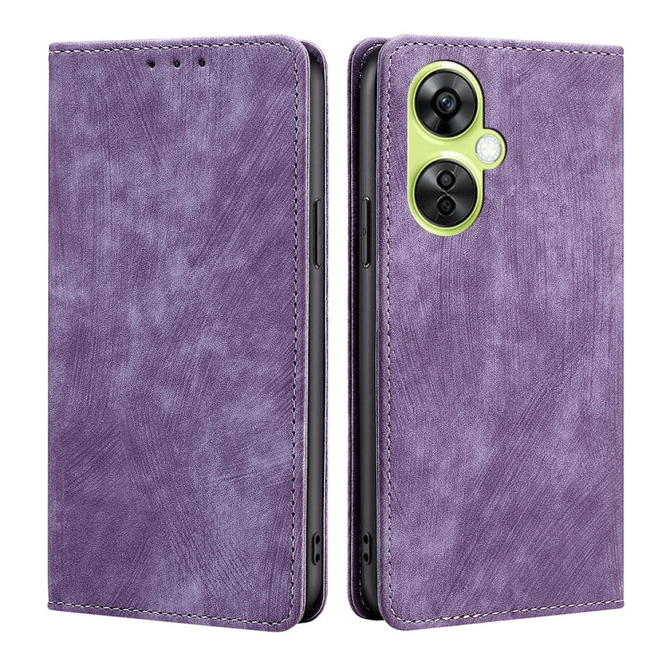 Custodia in pelle magnetica con blocco RFID per OnePlus Nord CE3