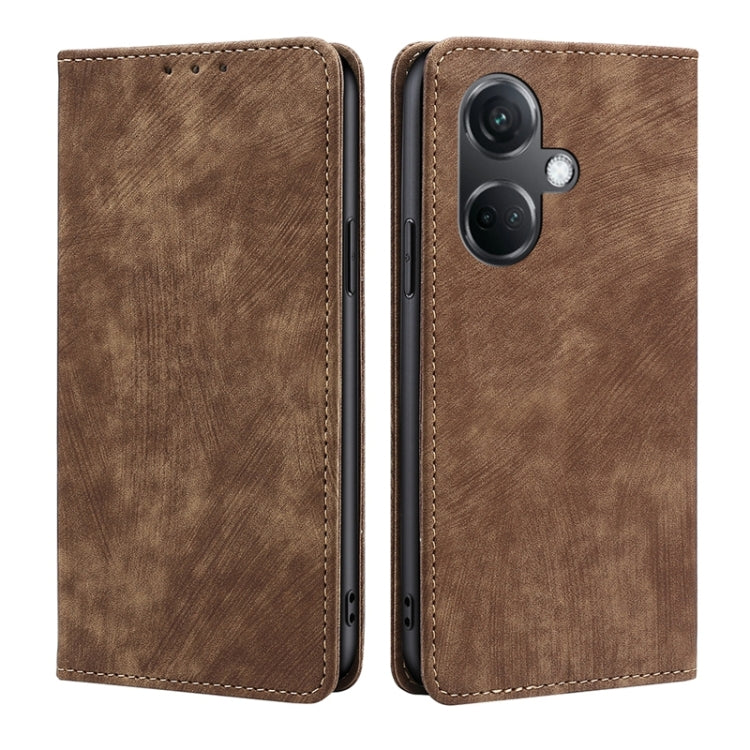 Custodia in pelle magnetica con blocco RFID per OnePlus Nord CE3