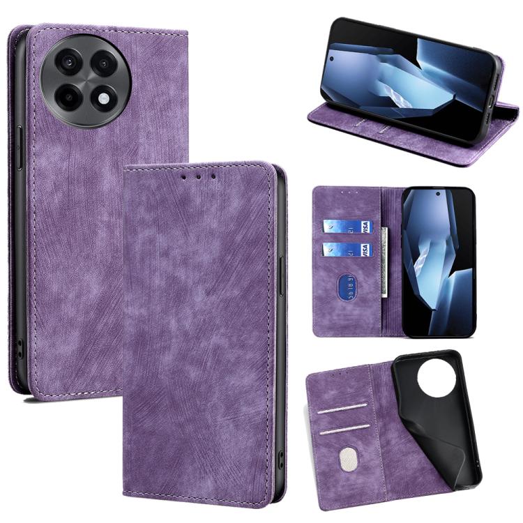 Custodia in pelle magnetica con blocco RFID per OnePlus Nord 5 e Ace 5 Ultra
