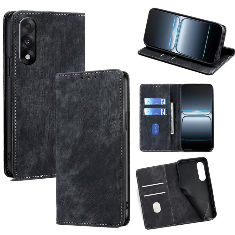 Custodia in pelle magnetica con blocco RFID per OnePlus Nord 5 e Ace 5 Ultra