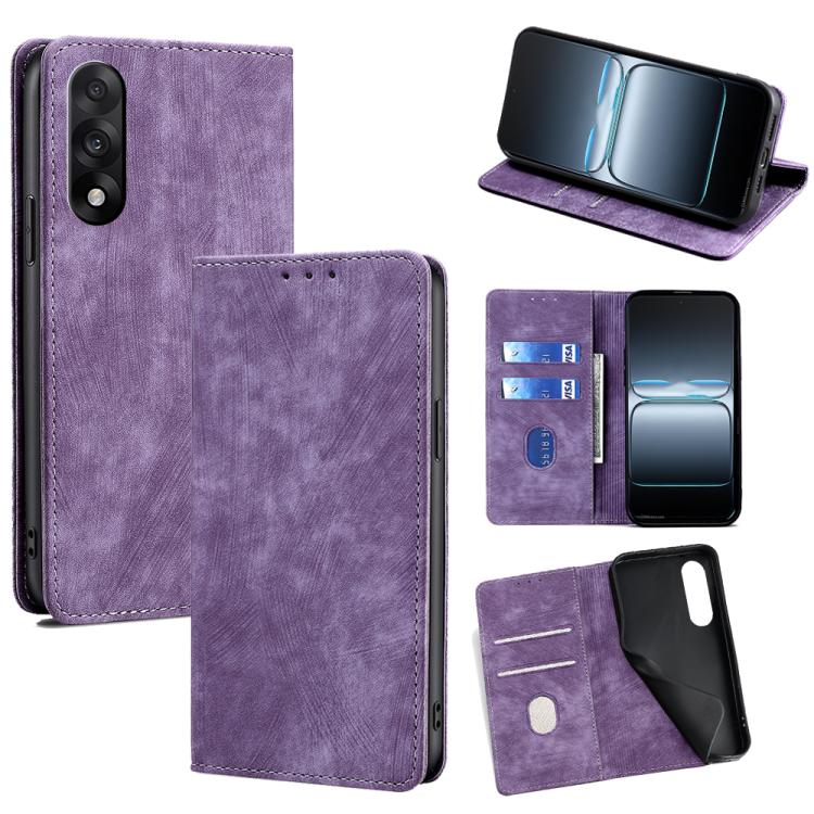 Custodia in pelle magnetica con blocco RFID per OnePlus Nord 5 e Ace 5 Ultra