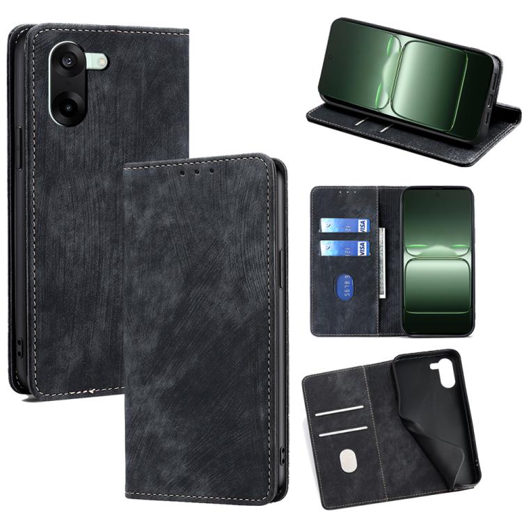 Custodia in pelle magnetica con blocco RFID per OnePlus Nord 5 e Ace 5 Ultra