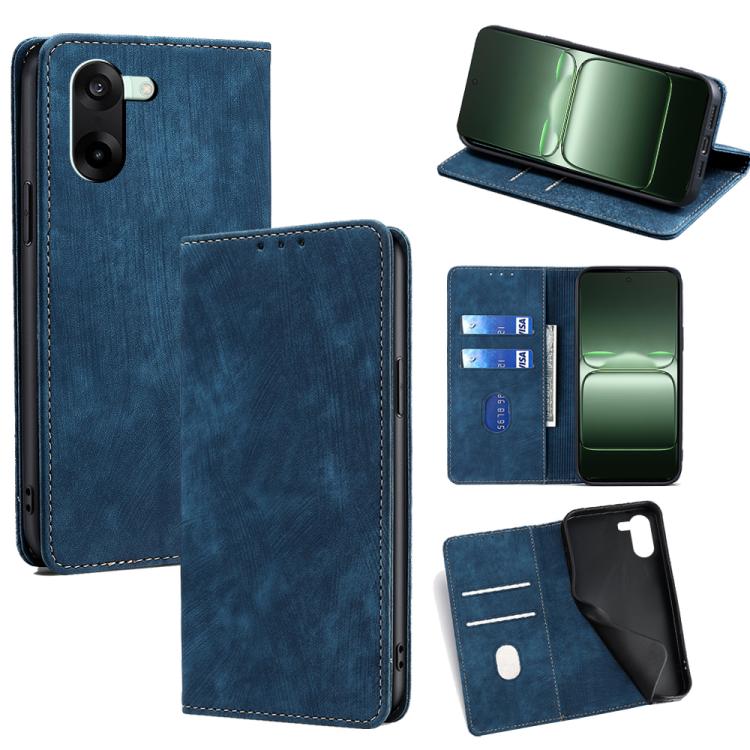 Custodia in pelle magnetica con blocco RFID per OnePlus Nord 5 e Ace 5 Ultra