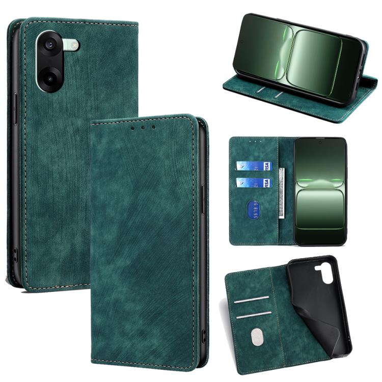 Custodia in pelle magnetica con blocco RFID per OnePlus Nord 5 e Ace 5 Ultra