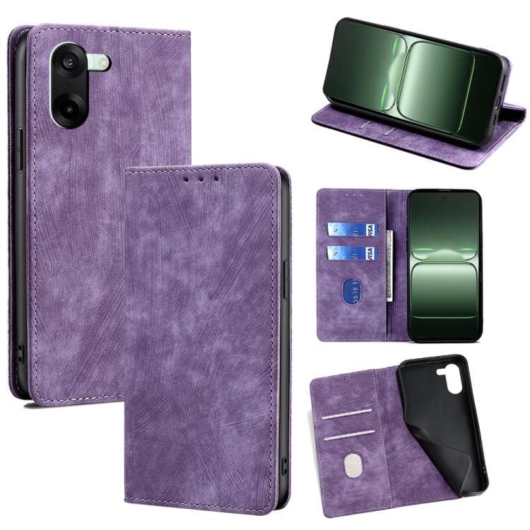 Custodia in pelle magnetica con blocco RFID per OnePlus Nord 5 e Ace 5 Ultra