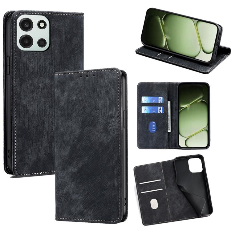 Custodia in pelle magnetica con blocco RFID per OnePlus 15T