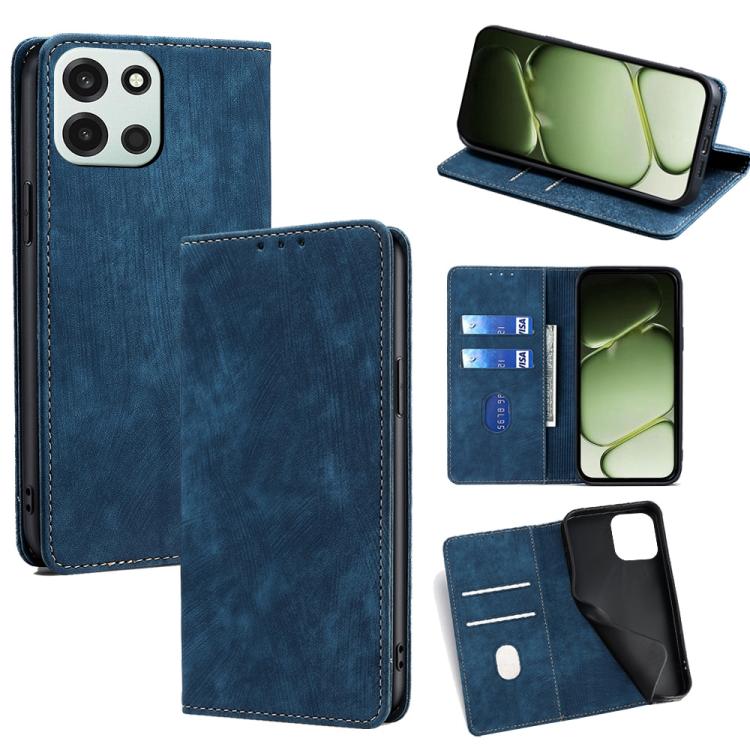 Custodia in pelle magnetica con blocco RFID per OnePlus 15T
