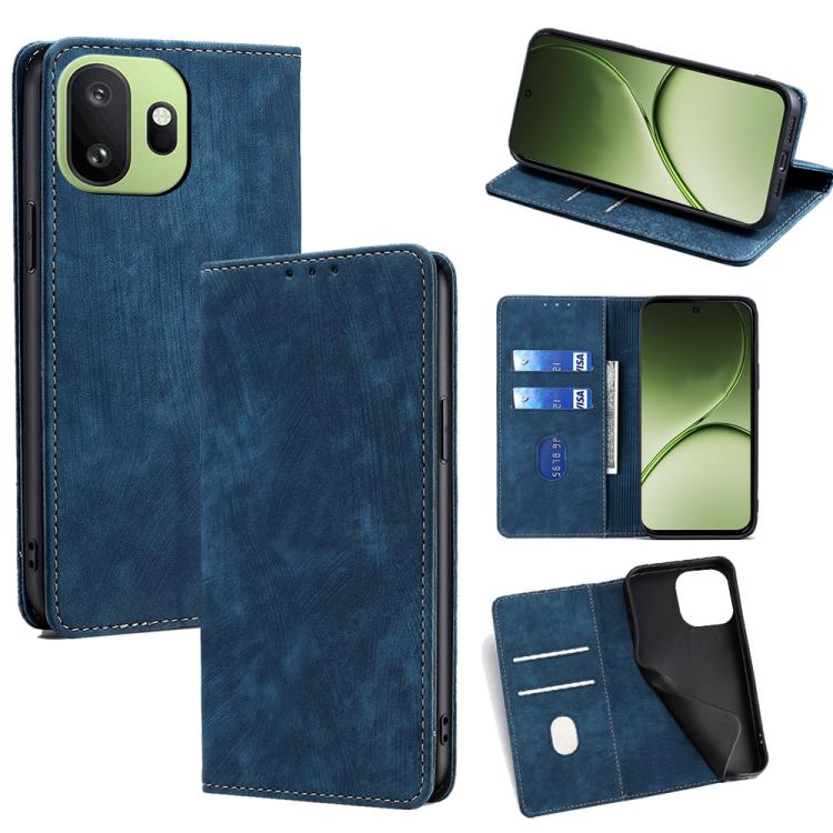 Custodia in pelle magnetica con blocco RFID per OnePlus 15T
