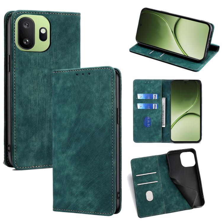 Custodia in pelle magnetica con blocco RFID per OnePlus 15T