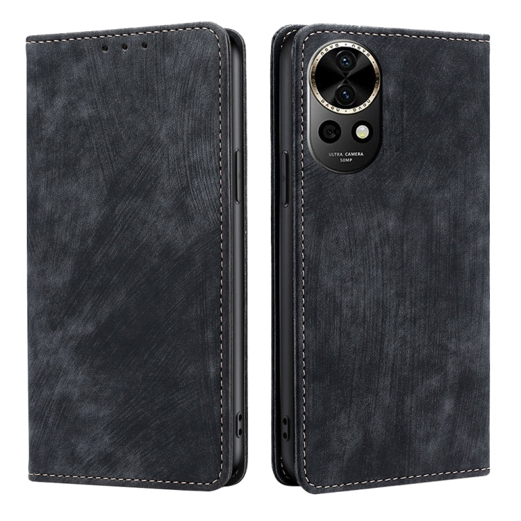 Custodia in pelle magnetica con blocco RFID per Huawei nova 12