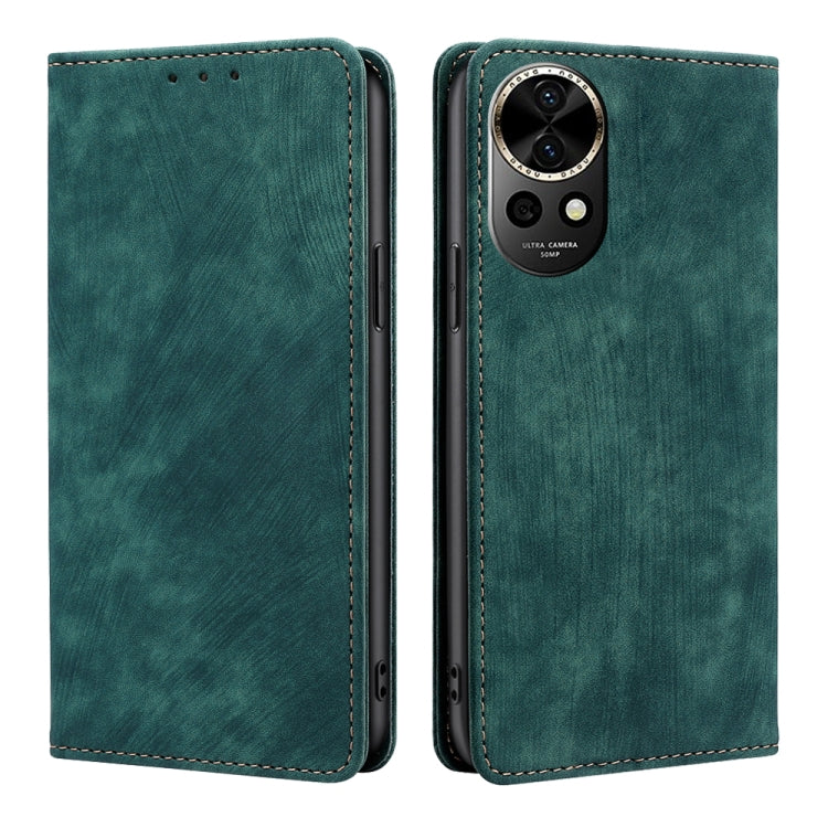 Custodia in pelle magnetica con blocco RFID per Huawei nova 12