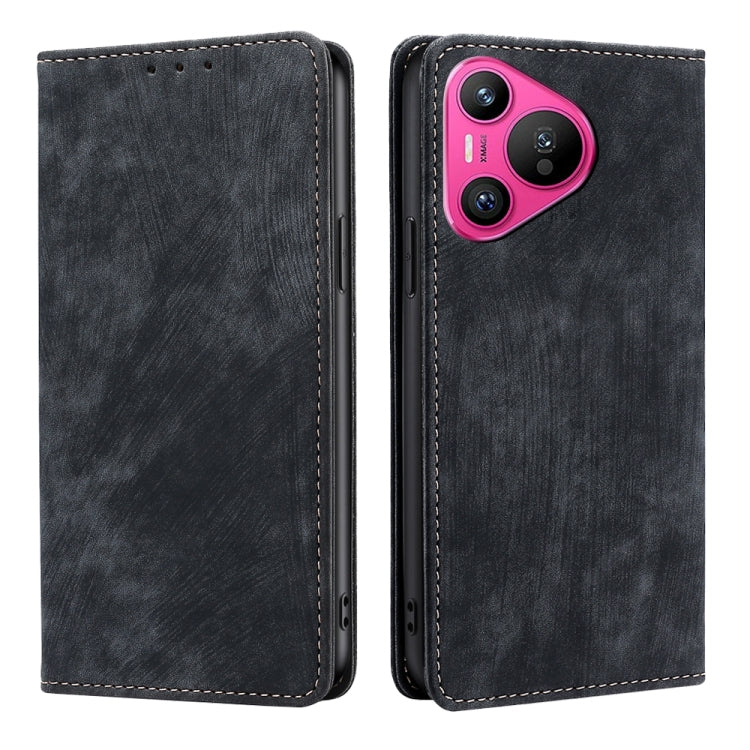 Custodia pelle magnetica con blocco RFID per Huawei Pura 70 Pro e Pro+