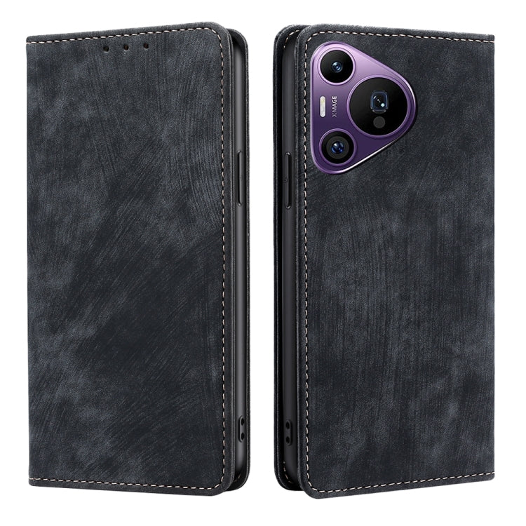 Custodia pelle magnetica con blocco RFID per Huawei Pura 70 Pro e Pro+