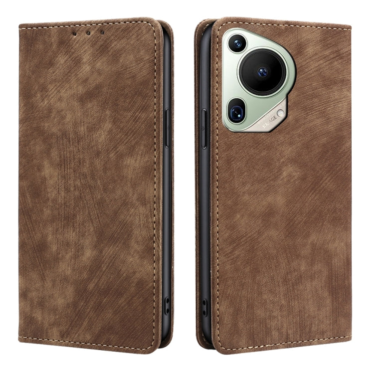 Custodia pelle magnetica con blocco RFID per Huawei Pura 70 Pro e Pro+