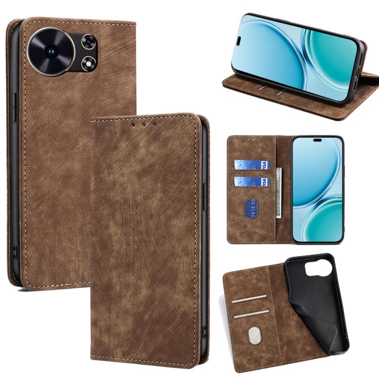 Custodia in pelle magnetica con blocco RFID per Huawei Nova 15
