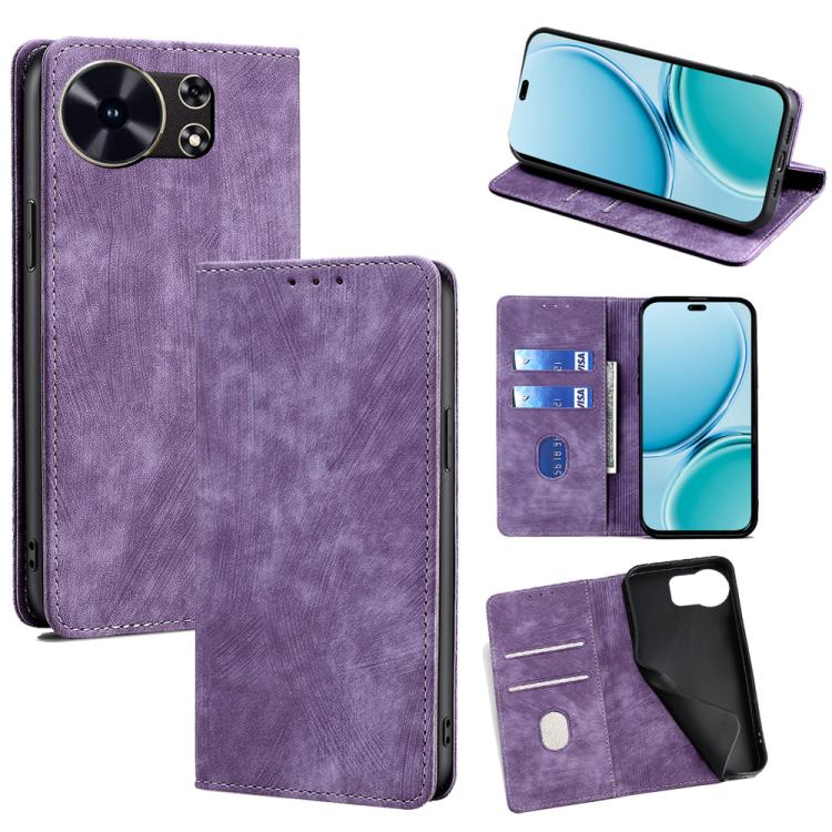 Custodia in pelle magnetica con blocco RFID per Huawei Nova 15