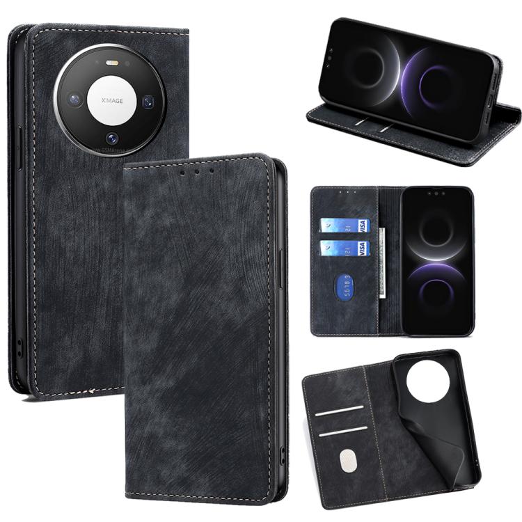 Custodia in pelle magnetica con blocco RFID per Huawei Nova 15