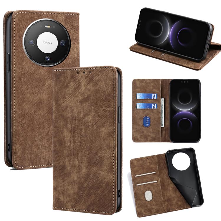 Custodia in pelle magnetica con blocco RFID per Huawei Nova 15