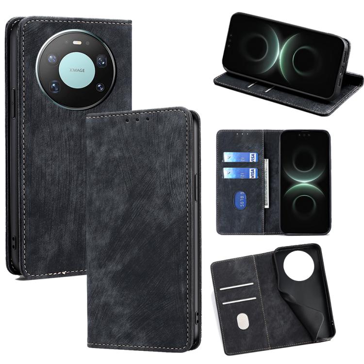 Custodia in pelle magnetica con blocco RFID per Huawei Nova 15