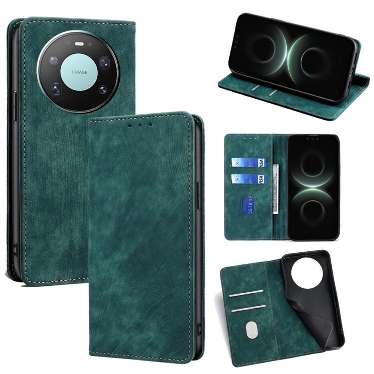 Custodia in pelle magnetica con blocco RFID per Huawei Nova 15