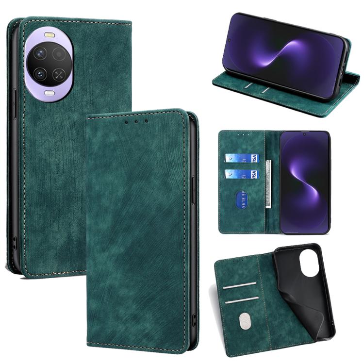 Custodia in pelle magnetica con blocco RFID per Huawei Nova 15