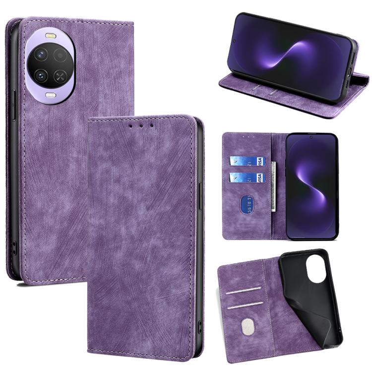 Custodia in pelle magnetica con blocco RFID per Huawei Nova 15