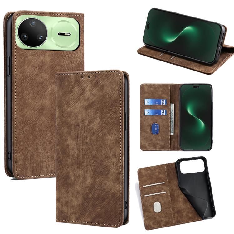 Custodia pelle magnetica con blocco RFID per Huawei Enjoy 90 Pro Max 5G