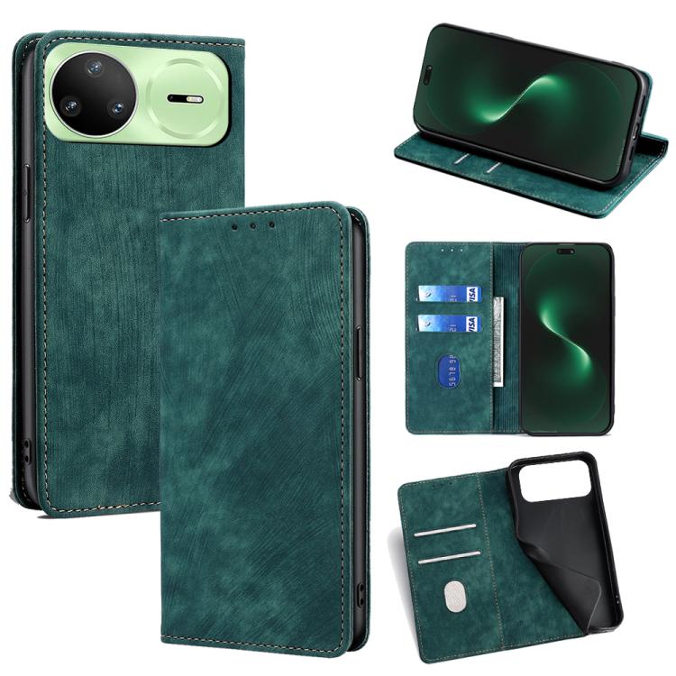 Custodia pelle magnetica con blocco RFID per Huawei Enjoy 90 Pro Max 5G
