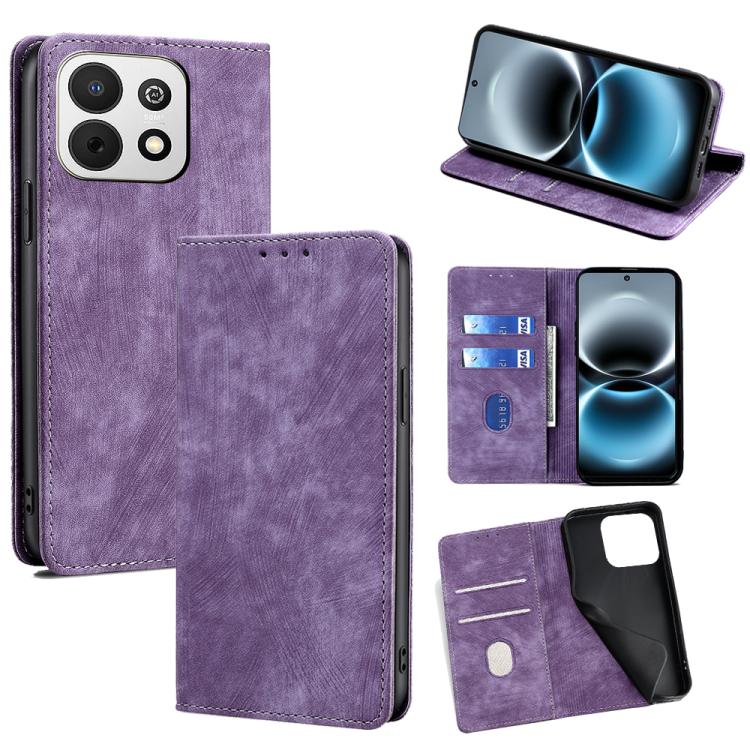 Custodia pelle magnetica con blocco RFID per Huawei Enjoy 90 Pro Max 5G