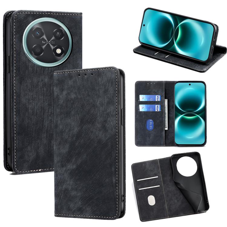 Custodia pelle magnetica con blocco RFID per Huawei Enjoy 90 Pro Max 5G
