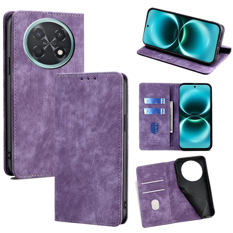 Custodia pelle magnetica con blocco RFID per Huawei Enjoy 90 Pro Max 5G