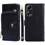 Custodia per cellulare in pelle con cerniera, For OPPO Reno11 F 5G, For OPPO Find X7 5G, For OPPO Find X7 Ultra 5G, For OPPO Reno10 Pro+ 5G, For OPPO A1 5G