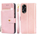 Custodia per cellulare in pelle con cerniera, For OPPO Reno11 F 5G, For OPPO Find X7 5G, For OPPO Find X7 Ultra 5G, For OPPO Reno10 Pro+ 5G, For OPPO A1 5G