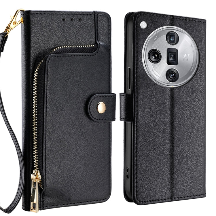 Custodia per cellulare in pelle con cerniera, For OPPO Reno11 F 5G, For OPPO Find X7 5G, For OPPO Find X7 Ultra 5G, For OPPO Reno10 Pro+ 5G, For OPPO A1 5G