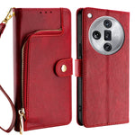Custodia per cellulare in pelle con cerniera, For OPPO Reno11 F 5G, For OPPO Find X7 5G, For OPPO Find X7 Ultra 5G, For OPPO Reno10 Pro+ 5G, For OPPO A1 5G