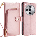 Custodia per cellulare in pelle con cerniera, For OPPO Reno11 F 5G, For OPPO Find X7 5G, For OPPO Find X7 Ultra 5G, For OPPO Reno10 Pro+ 5G, For OPPO A1 5G