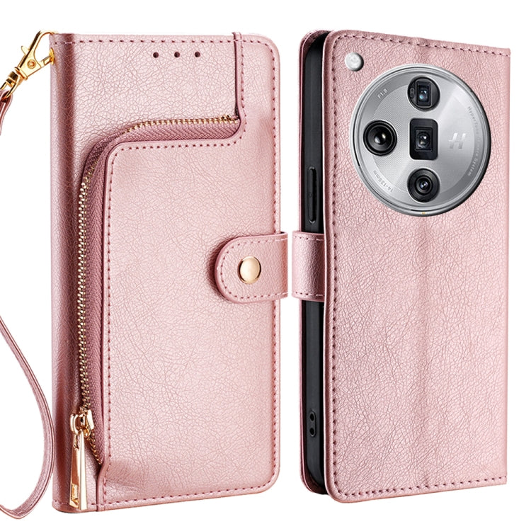 Custodia per cellulare in pelle con cerniera, For OPPO Reno11 F 5G, For OPPO Find X7 5G, For OPPO Find X7 Ultra 5G, For OPPO Reno10 Pro+ 5G, For OPPO A1 5G