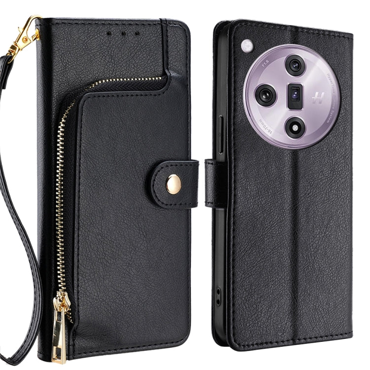 Custodia per cellulare in pelle con cerniera, For OPPO Reno11 F 5G, For OPPO Find X7 5G, For OPPO Find X7 Ultra 5G, For OPPO Reno10 Pro+ 5G, For OPPO A1 5G