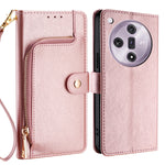 Custodia per cellulare in pelle con cerniera, For OPPO Reno11 F 5G, For OPPO Find X7 5G, For OPPO Find X7 Ultra 5G, For OPPO Reno10 Pro+ 5G, For OPPO A1 5G