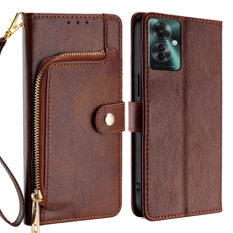 Custodia per cellulare in pelle con cerniera, For OPPO Reno11 F 5G, For OPPO Find X7 5G, For OPPO Find X7 Ultra 5G, For OPPO Reno10 Pro+ 5G, For OPPO A1 5G