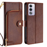 Custodia per cellulare in pelle con cerniera, For OPPO Reno13 F 5G / 4G, For OPPO A3 5G India, For OPPO Reno12 F 5G, For OPPO A3 Pro 5G India, For OPPO Reno12 5G Global, For OPPO A60 4G Global