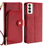 Custodia per cellulare in pelle con cerniera, For OPPO Reno13 F 5G / 4G, For OPPO A3 5G India, For OPPO Reno12 F 5G, For OPPO A3 Pro 5G India, For OPPO Reno12 5G Global, For OPPO A60 4G Global