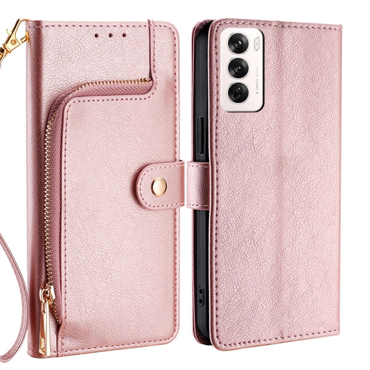 Custodia per cellulare in pelle con cerniera, For OPPO Reno13 F 5G / 4G, For OPPO A3 5G India, For OPPO Reno12 F 5G, For OPPO A3 Pro 5G India, For OPPO Reno12 5G Global, For OPPO A60 4G Global