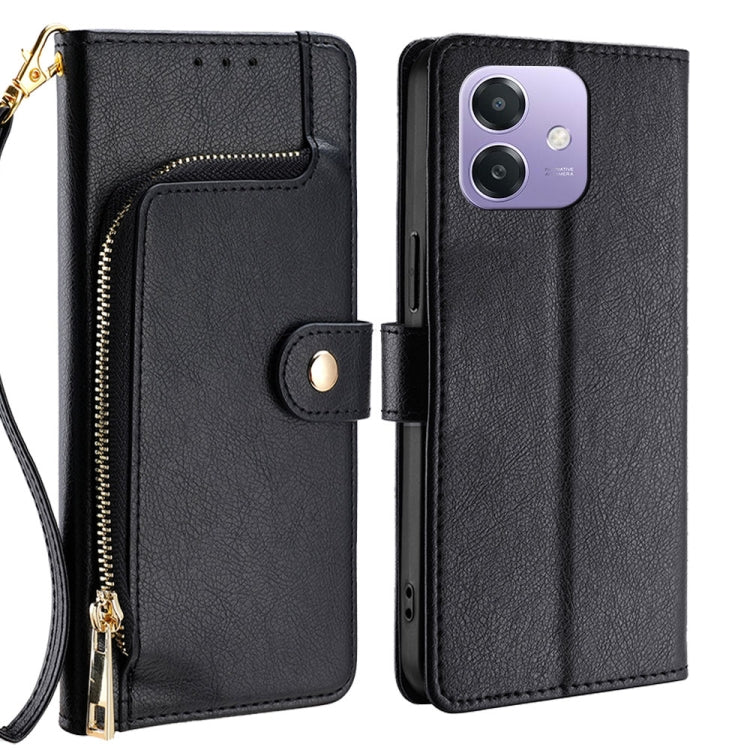 Custodia per cellulare in pelle con cerniera, For OPPO Reno13 F 5G / 4G, For OPPO A3 5G India, For OPPO Reno12 F 5G, For OPPO A3 Pro 5G India, For OPPO Reno12 5G Global, For OPPO A60 4G Global