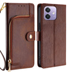 Custodia per cellulare in pelle con cerniera, For OPPO Reno13 F 5G / 4G, For OPPO A3 5G India, For OPPO Reno12 F 5G, For OPPO A3 Pro 5G India, For OPPO Reno12 5G Global, For OPPO A60 4G Global