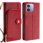 Custodia per cellulare in pelle con cerniera, For OPPO Reno13 F 5G / 4G, For OPPO A3 5G India, For OPPO Reno12 F 5G, For OPPO A3 Pro 5G India, For OPPO Reno12 5G Global, For OPPO A60 4G Global