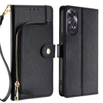 Custodia per cellulare in pelle con cerniera, For OPPO Reno13 F 5G / 4G, For OPPO A3 5G India, For OPPO Reno12 F 5G, For OPPO A3 Pro 5G India, For OPPO Reno12 5G Global, For OPPO A60 4G Global
