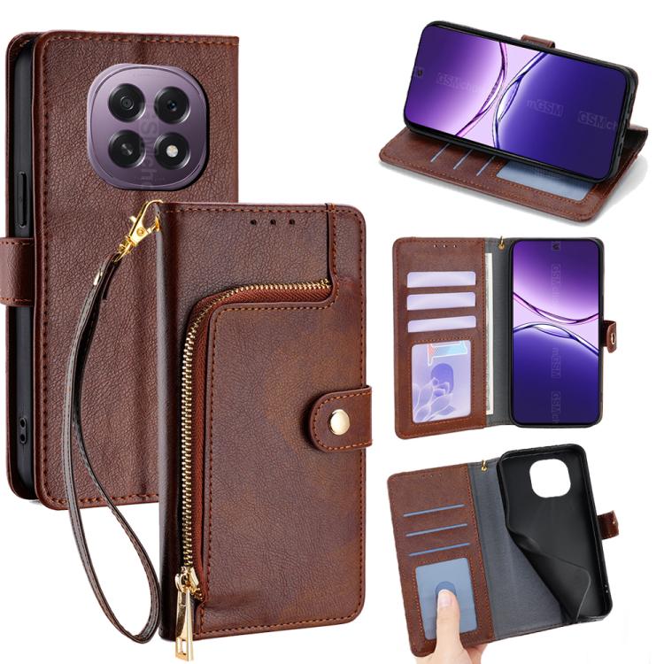 Custodia per cellulare in pelle con cerniera, For OPPO A5 5G 2025 Global, For OPPO Find X8s+ 5G, For OPPO Find X8s 5G, For OPPO Find X8 Ultra 5G, For OPPO F29 5G Global, For OPPO A5 Pro 5G Global