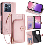 Custodia per cellulare in pelle con cerniera per OPPO Find X9 5G e modelli